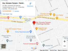 Mapa Psicóloga Curitiba